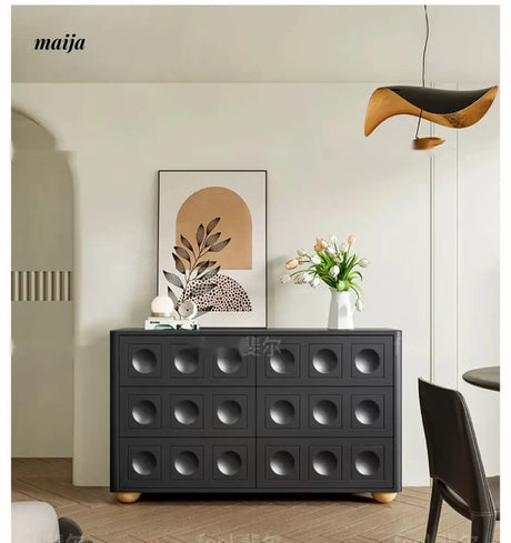 FEEL Medieval Black Chest of Drawers from FEEL