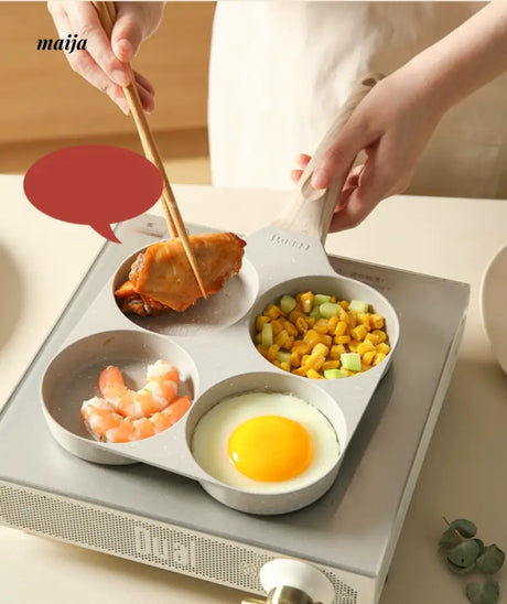 CAROTE Four-Hole Breakfast Pan for Eggs from CAROTE