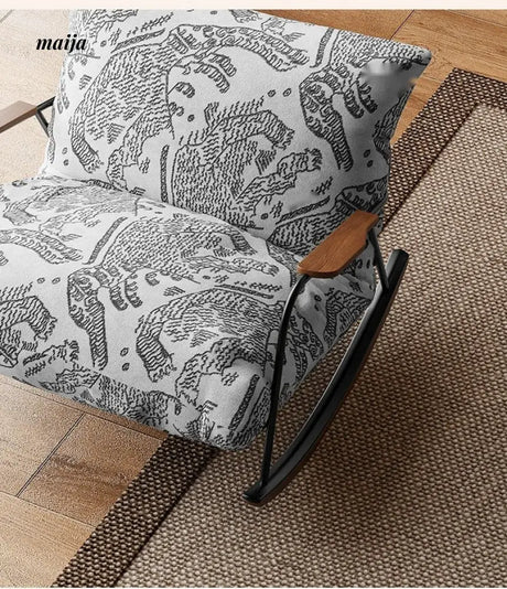 SMALL HIBISCUS Rocking Recliner Chair Retro from SMALL HIBISCUS
