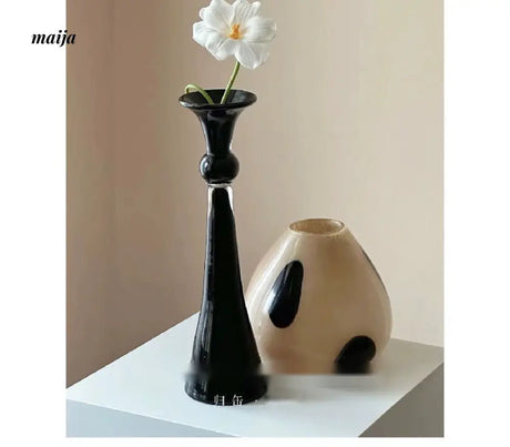 GUIFOU Black High Foot Vase from GUIFOU