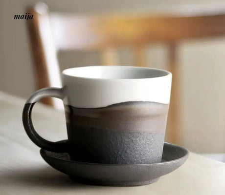 JOTO Eight Year Handmade Ceramics Couple Coffee Cup from JOTO