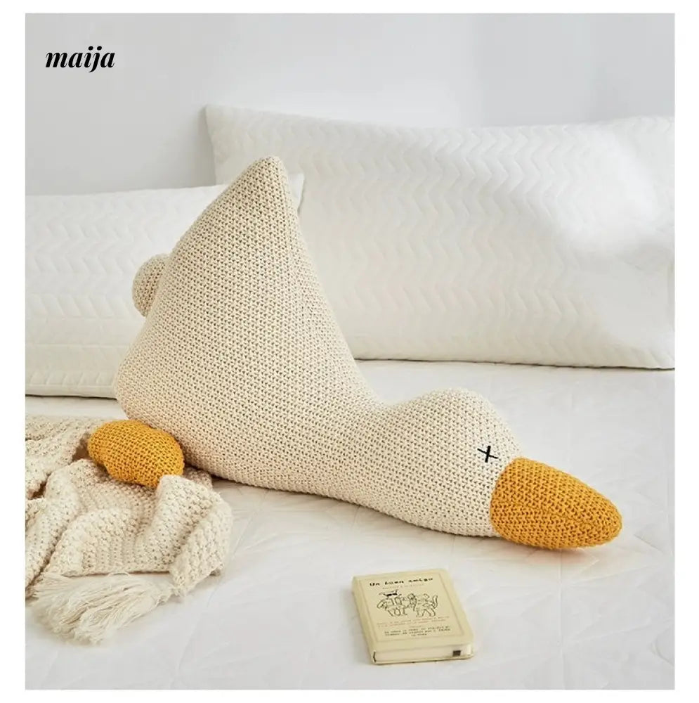 MAN YUE HOME Duck-Themed Cartoon Sofa Pillow for Bed Use from MAN YUE HOME