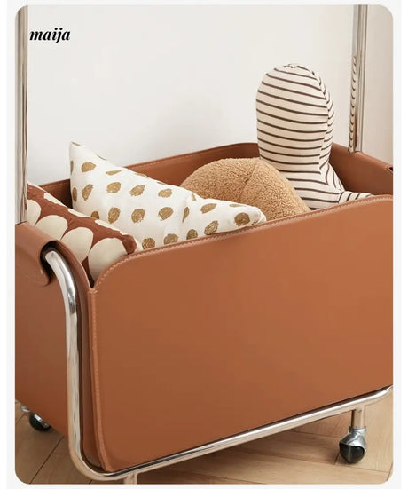 LOWERLEFT Stainless Steel Leather Coat Rack from Lower Left