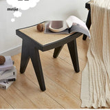 19 DREAM SPACE Japanese Entryway Shoe Stool from 19 DREAM SPACE