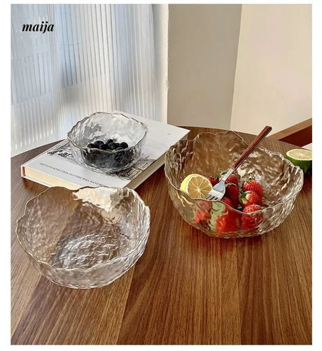 BANKE Transparent Crystal Glass Salad Bowl from BANKE