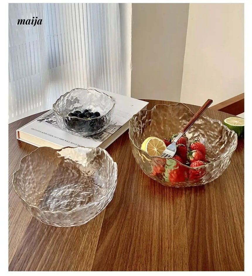 BANKE Transparent Crystal Glass Salad Bowl from BANKE