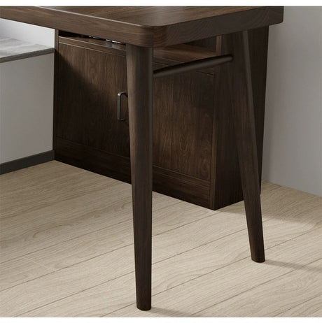 SUNX Full Wood Bay Window Desk from SUNX
