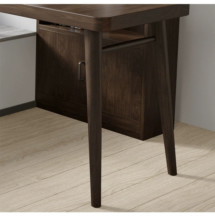 SUNX Full Wood Bay Window Desk from SUNX