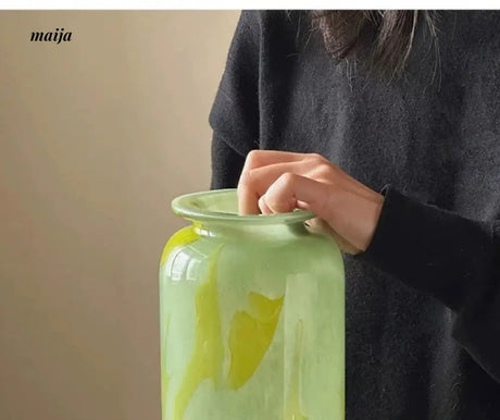 GUIFOU Green Jade Lily Vase from GUIFOU