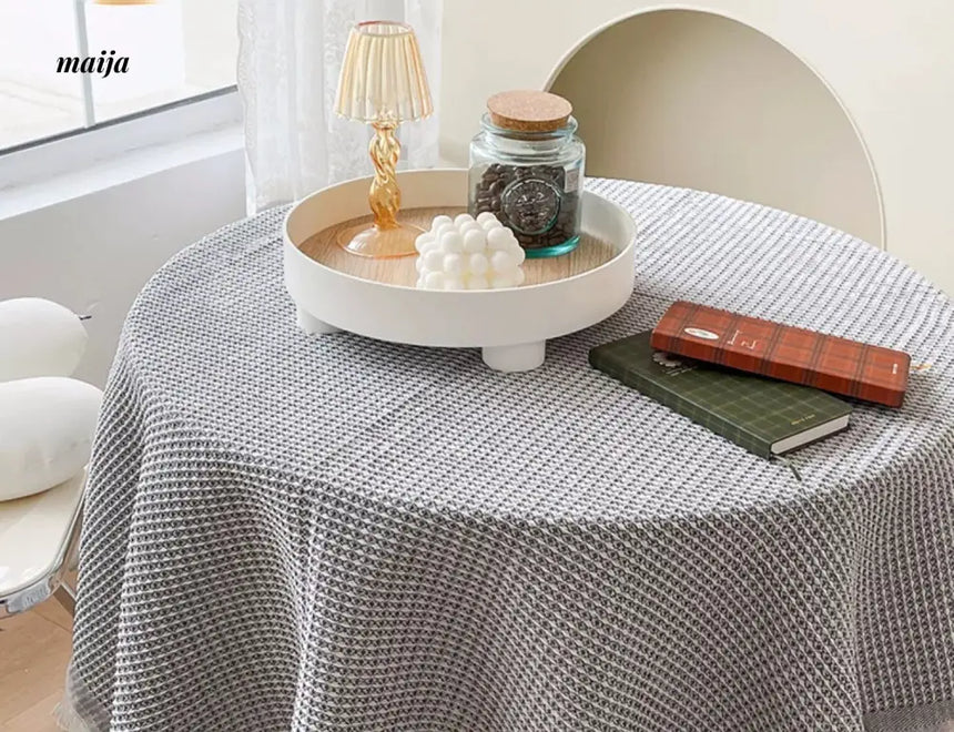 MAN YUE HOME Japanese Rectangular Cotton Coffee Tablecloth from MAN YUE HOME