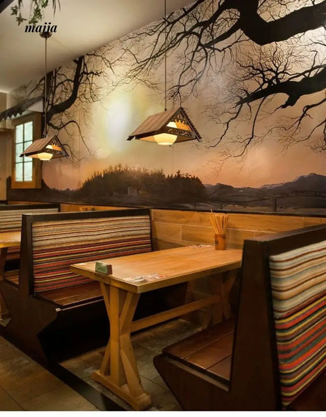 ZHONGSHAN Retro Ceiling Lamp with Bamboo Light from ZHONGSHAN