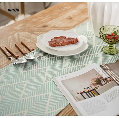 MAN YUE HOME Retro Tablecloth with High-Quality Cotton Linen Finish from MAN YUE HOME