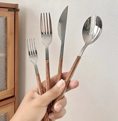 BANKE Stainless Steel Coffee Dessert Spoon Fork Set from BANKE