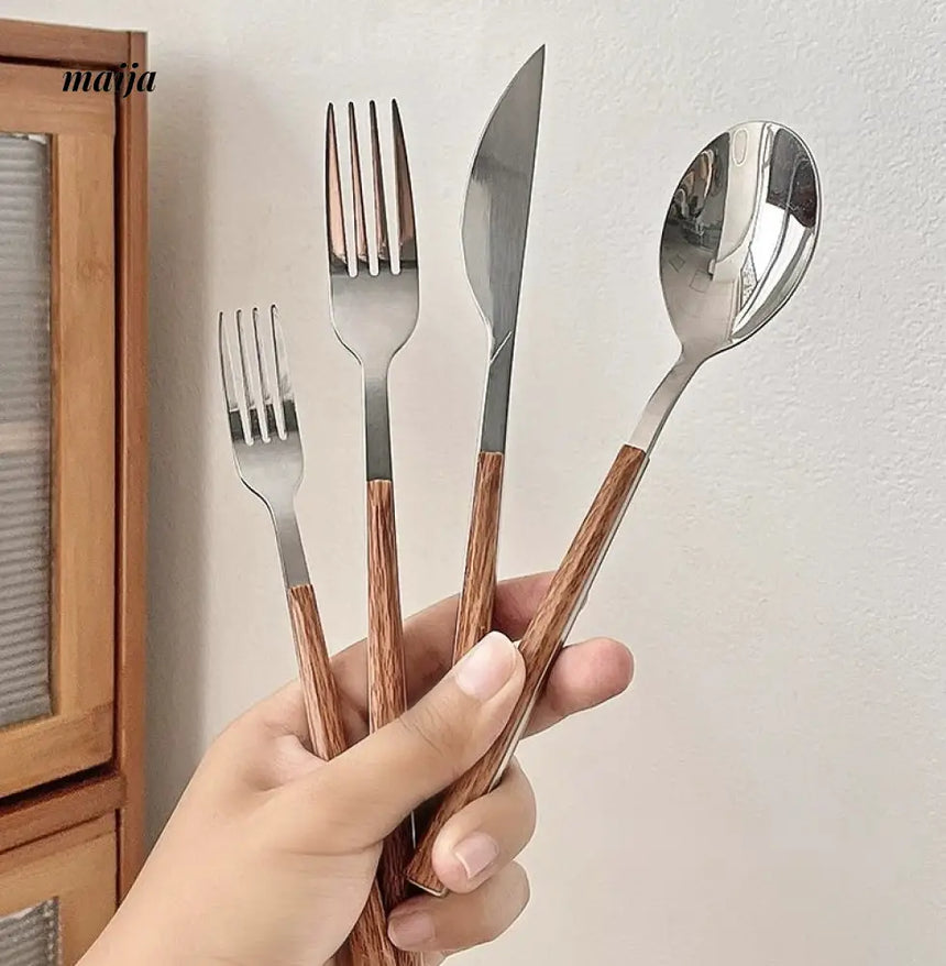 BANKE Stainless Steel Coffee Dessert Spoon Fork Set from BANKE