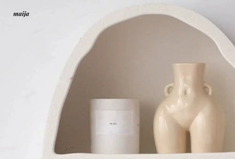 LIVINGPLUS Nordic White Arch Wall Cabinet from LIVINGPLUS