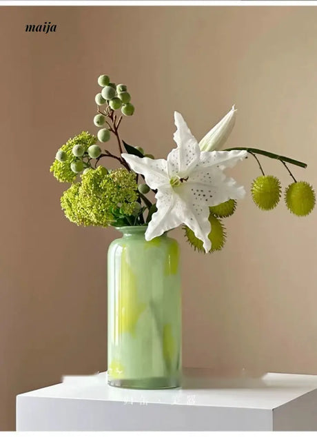 GUIFOU Green Jade Lily Vase from GUIFOU
