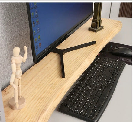Walnut Natural Wood Monitor Stand from maija