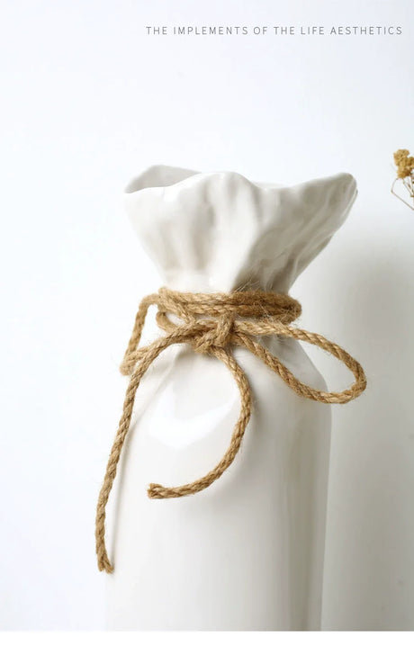 LENYVASEN Aurora Paper Bag Ceramic Vase from LENYVASEN