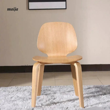 MIKA Minimalist Solid Wood Cafe Dining Chair from MIKA