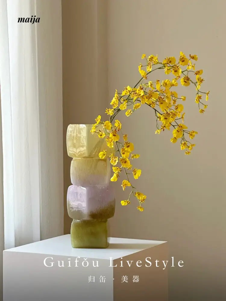 GUIFOU Glazed Floor Standing Vase from GUIFOU