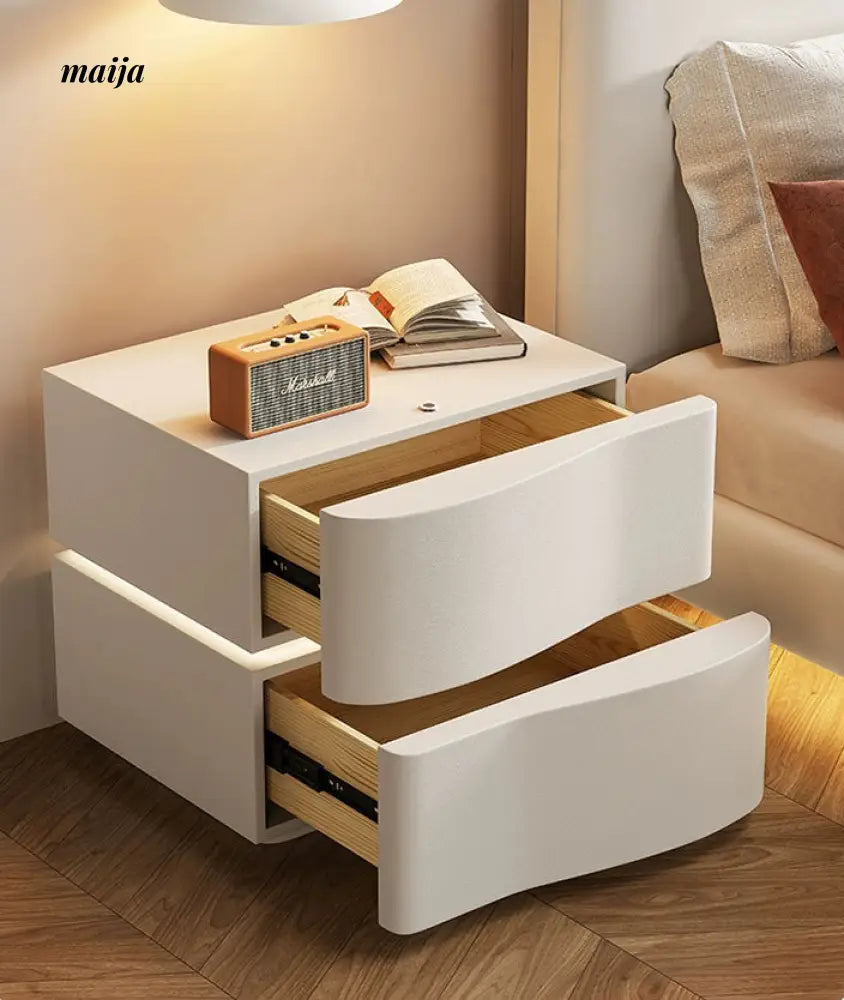 Maddie Solid Wood Bedside Table from maija