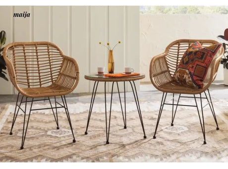 19 DREAM SPACE Outdoor Rattan Table and Chair from 19 DREAM SPACE