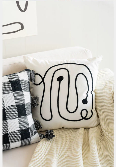 MISTYWOOD Knitted Pilsan Play Car Line Pillow from MISTYWOOD
