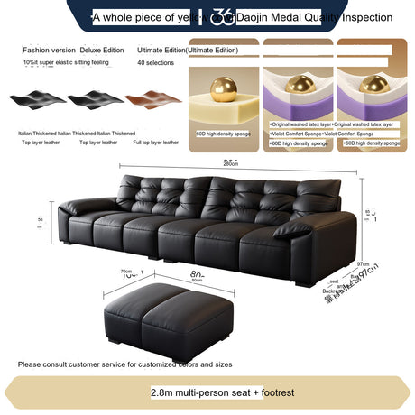 FASATI Leonardo Elegant Minimalist Leather Sofa from FASATI