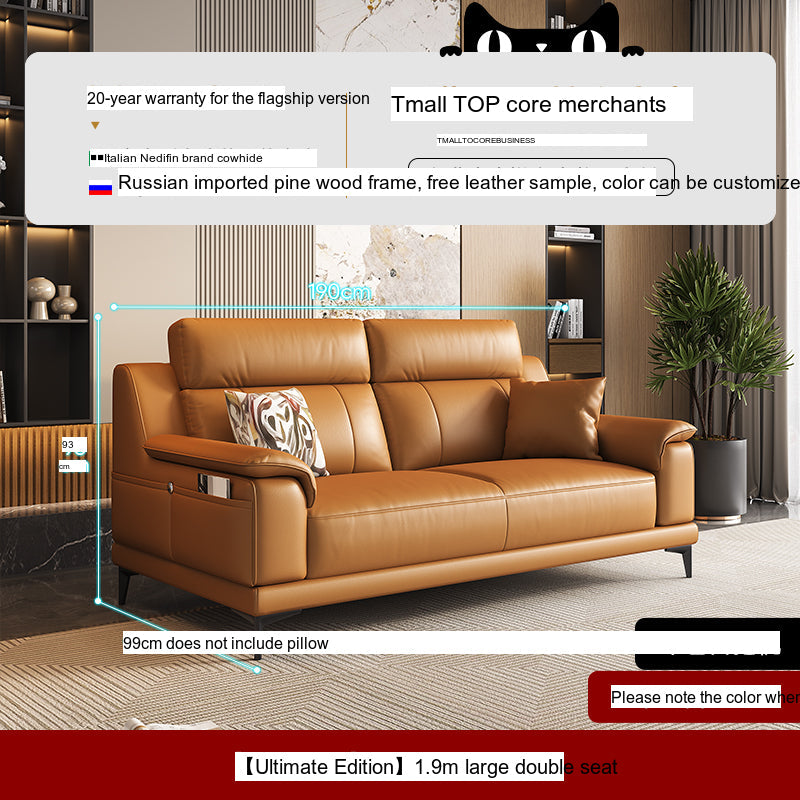 DIPU Zara Italian Cowhide Sofa from DIPU