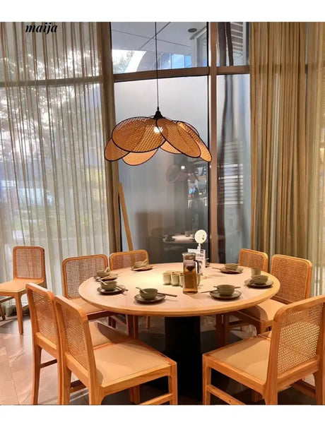 ZHONGSHAN Wabi-Sabi Rattan Chandelier for Living Room from ZHONGSHAN