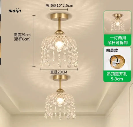 GVG Crystal Corridor Ceiling Light from GVG