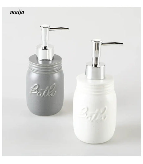 KULE HOME Ceramic Lotion Bottle and Shower Gel Holder from KULE HOME