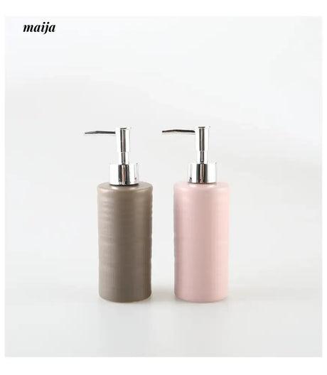 KULE HOME Ceramic Scandinavian Lotion and Shampoo Bottle from KULE HOME