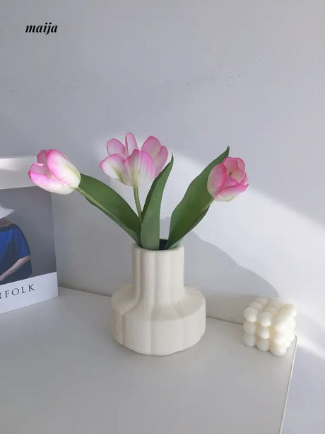 Classic Wide Mouth Ceramic Vase from NICEMOON