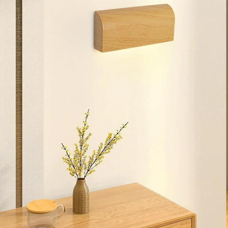 MOKUKOZUOMEI Walnut Wood Wall Lamp from maija