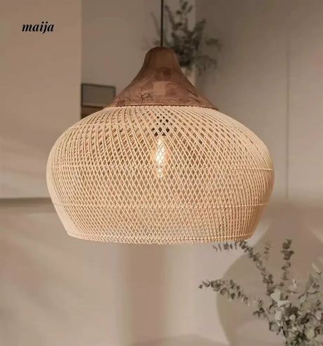 ZHONGSHAN Zen Rattan Chandelier for Restaurant from ZHONGSHAN