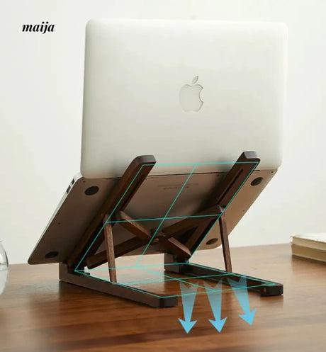 KIMACHI Wooden Foldable Adjustable Laptop Stand from KIMACHI