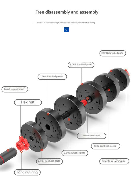 KANGSITE Adjustable Dumbbell Set for Gym with Solid Equipment from KANGSITE