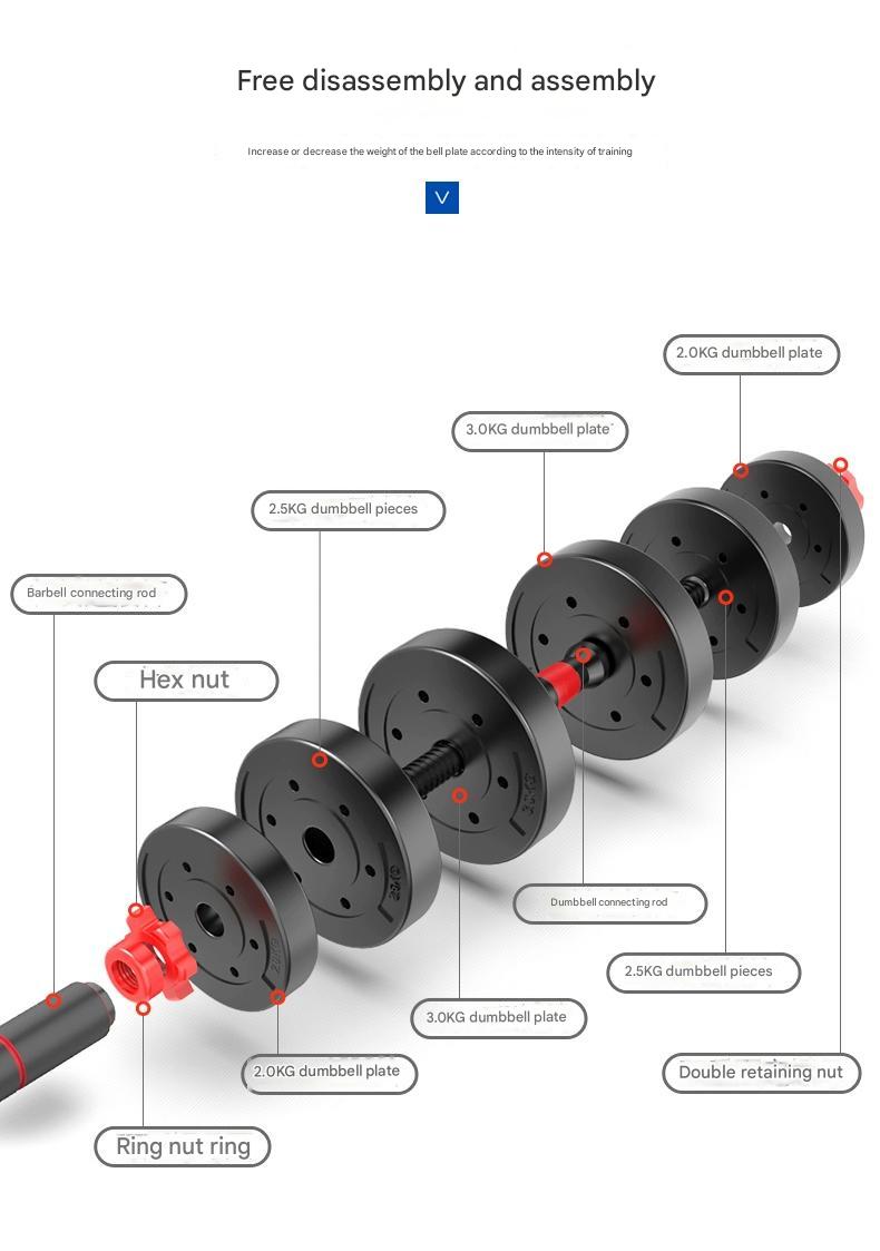 KANGSITE Adjustable Dumbbell Set for Gym with Solid Equipment from KANGSITE