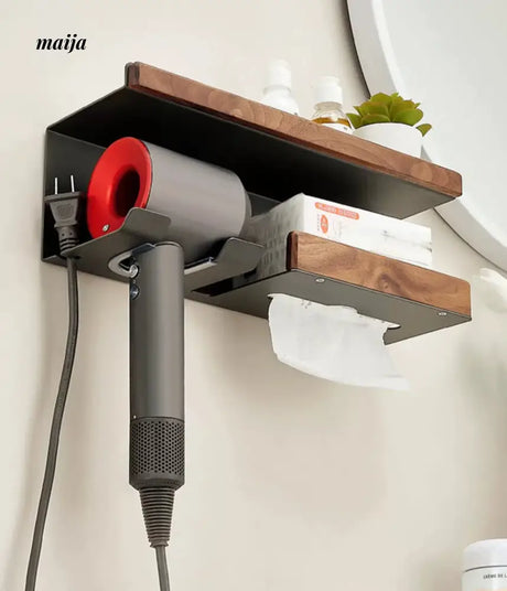 NHSJ Punch-free Hair Dryer and Face Towel Rack from Kaiyashi