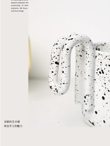 LENYVASEN Zara Nordic Ceramic Handle Cup from LENYVASEN
