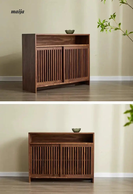 Christensen Solid Wood Slide Door Cabinet from maija