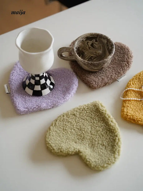Fleece Heart Coaster from Wilde Früchte