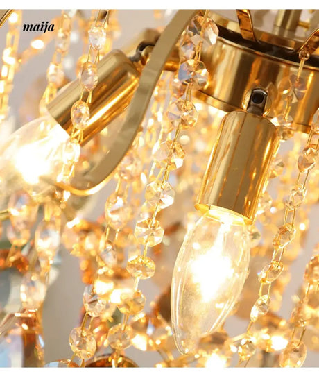 NANCY Romantic Crystal Chandelier French Retro Style from NANCY