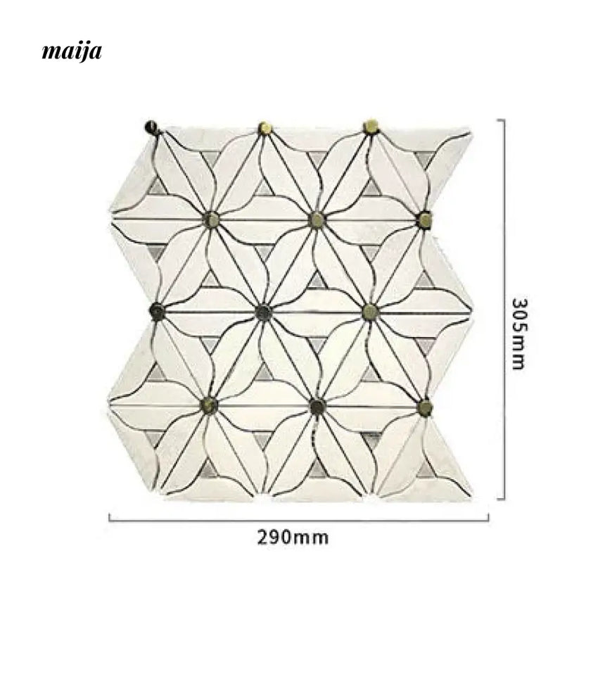 Emerald Mosaic Marble Tiles from LIZARD KING
