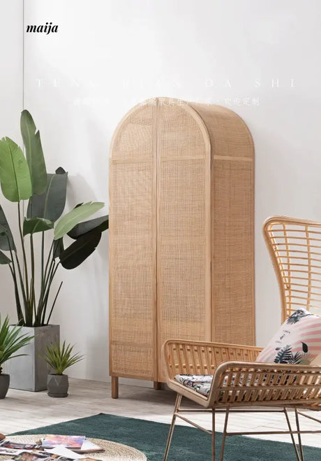 RATTAN CRAFTSMAN Double Door Rattan Wardrobe from RATTAN CRAFTSMAN