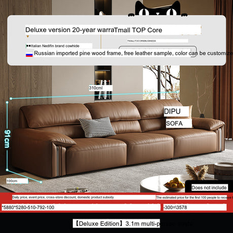 DIPU Kody Modern Retro Leather Sofa from DIPU