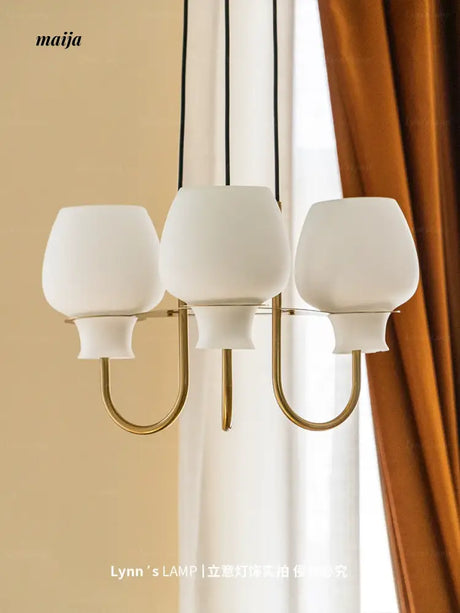 LYNN Japanese Glossy Retro Ceiling Lamp from Lynn's Lamp