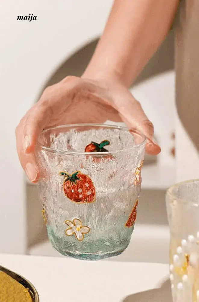Cat Queen Strawberry Mojito Glass from Shikagawa
