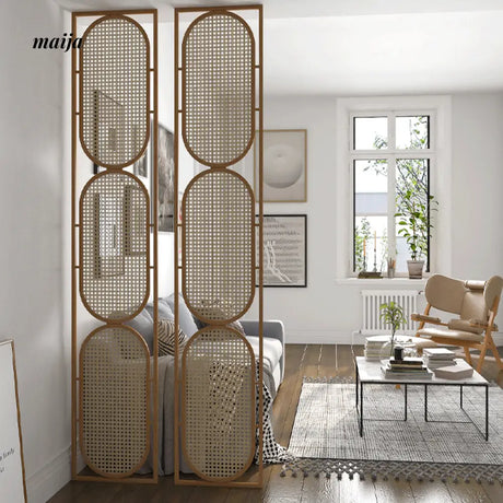 HARUNO Gabbi Rattan Partition Wall from HARUNO